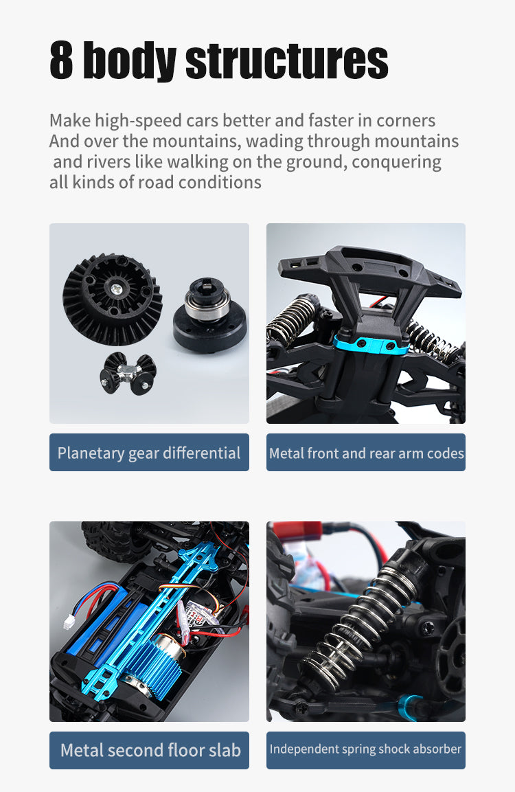 RC 4WD Monstertruck 1:16 38km/t!